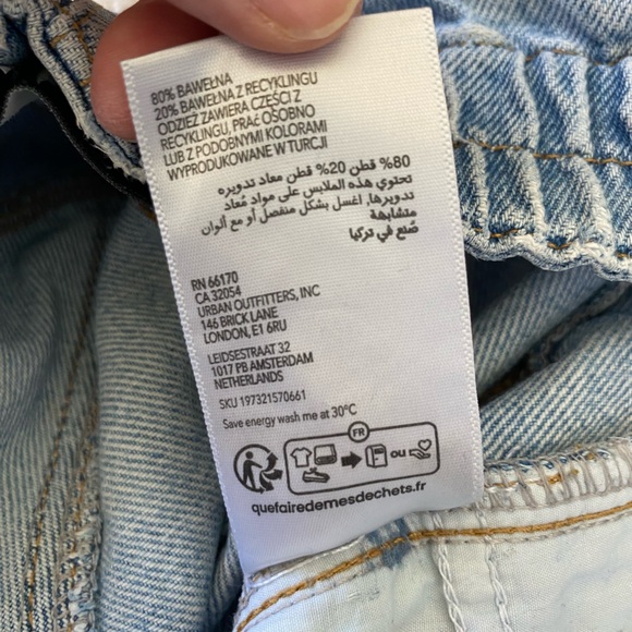 BDG Light Blue Y2K Cargo Jeans - Picture 7 of 9